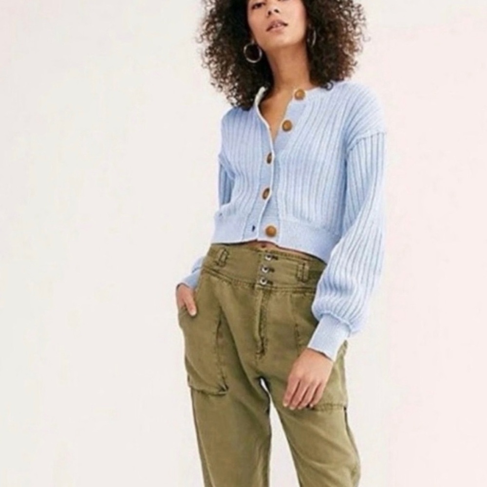 Free People All Yours Cardigan, light blue